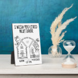 Aangepast beste vriendencadeautje Ik wens je de vo Fotoplaat<br><div class="desc">Als je op zoek bent naar het perfecte geschenk voor je beste vriend, kijk dan niet verder dan dit gepersonaliseerde, ik wou dat je naast de deur woonde: Easel plaque! Deze unieke plaquette is een prachtige manier om je vriend te shows hoeveel je geeft en ze mist. Niet alleen is...</div>