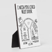 Aangepast beste vriendencadeautje Ik wens je de vo Fotoplaat (Zijkant)