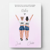 Aangepast beste vriendenportret fotoplaat (voorkant)