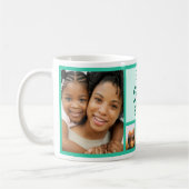 Aangepast beste zusje moderne verjaardagsfotocolla koffiemok (Links)