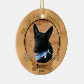 Aangepast besteld bij het afspelen van Memory Dog  Keramisch Ornament (Rechts)