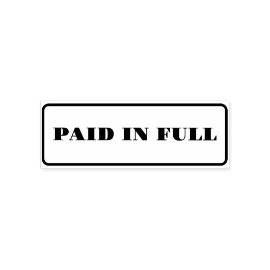 Aangepast betaald in full text zelfinkkend stempel (Design)