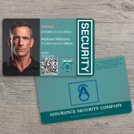 Aangepast beveiligingsbeambte foto ID-badge Badge