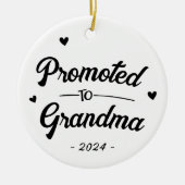 Aangepast Bevorderd tot Oma Keramisch Ornament (Voorkant)