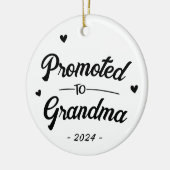 Aangepast Bevorderd tot Oma Keramisch Ornament (Links)