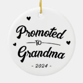 Aangepast Bevorderd tot Oma Keramisch Ornament (Achterkant)