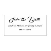 Aangepast Bewaar de Datum Bruiloft Stempel Geperso (Afrduk)