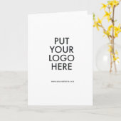 Aangepast, bewerkbaar, branding kaart (Gele Bloem)