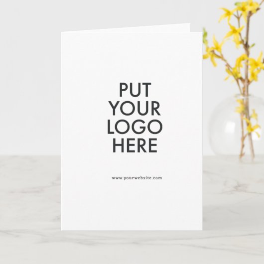 Aangepast, bewerkbaar, branding kaart (Gele Bloem)