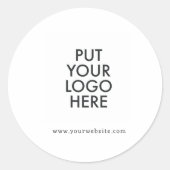 Aangepast, bewerkbaar, branding ronde sticker (Voorkant)