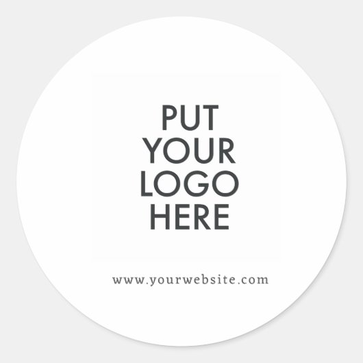 Aangepast, bewerkbaar, branding ronde sticker (Voorkant)