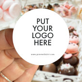 Aangepast, bewerkbaar, branding ronde sticker