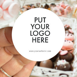 Aangepast, bewerkbaar, branding ronde sticker