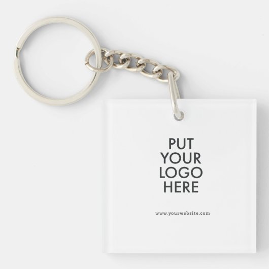 Aangepast, bewerkbaar, branding sleutelhanger (Voorkant)