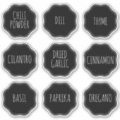Aangepast bewerkbaar etikette pot kruiden voor keu sticker (Voorkant)