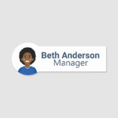 Aangepast bewerkbaar naamplaatje (Voorkant)