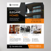 Aangepast bewerkbaar Poster voor onroerend goed (Voorkant)