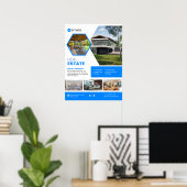 Aangepast bewerkbaar Poster voor onroerend goed (Thuiskantoor)