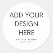 Aangepast bewerkbaar ronde sticker (Voorkant)
