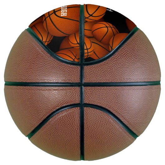 Aangepast bewerkbare tekst op maat gesneden mini basketbal (Rechts)