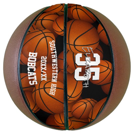 Aangepast bewerkbare tekst op maat gesneden mini basketbal (Verticaal)