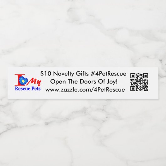 Aangepast bewerken waterfles etiket (Enkel label)