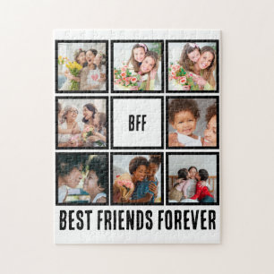 Aangepast BFF Beste vrienden voor 8 Foto collage Legpuzzel