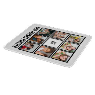 Aangepast BFF Beste vrienden voor 8 Foto collage Snijplank