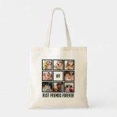 Aangepast BFF Beste vrienden voor 8 Foto collage Tote Bag (Achterkant)
