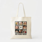 Aangepast BFF Beste vrienden voor 8 Foto collage Tote Bag (Voorkant)