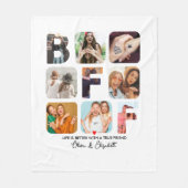 Aangepast BFF-cadeautje voor foto's, uniek Fleece Deken (Voorkant)