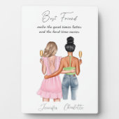 Aangepast BFF-portret Fotoplaat (voorkant)