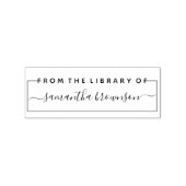 Aangepast bibliotheekboek rubberstempel (Afrduk)