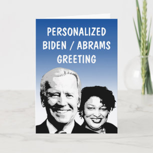 Aangepast Biden 2020-Wenskaart Kaart