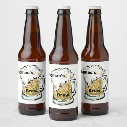 Aangepast Bier Etiket (Flessen)
