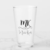 Aangepast bierglas glas (Voorkant)