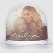 Aangepast bijschrift & jaarfoto sneeuwbol (Voorkant)