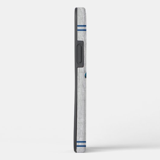 Aangepast bijtend blauw Hoesje met blauw lak, grij (Achterkant / Rechts)