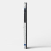 Aangepast bijtend blauw Hoesje met blauw lak, grij (Achterkant / Links)