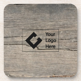 Aangepast bijtend hout met Logo Drankjes Onderzetter