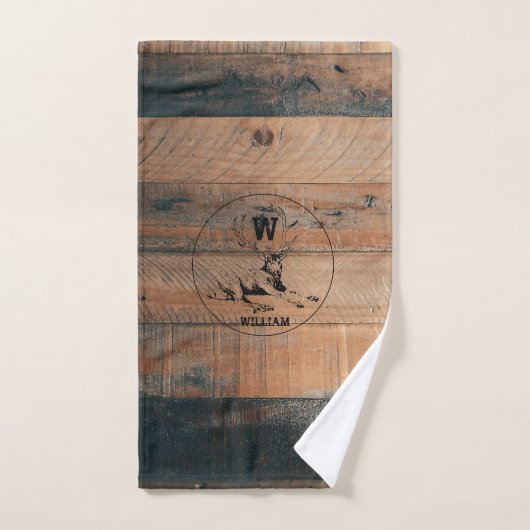 Aangepast bijtend hout, textiel en meer monogram bad handdoek (Handdoek)