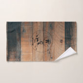 Aangepast bijtend hout, textiel en meer monogram bad handdoek (Handdoek)