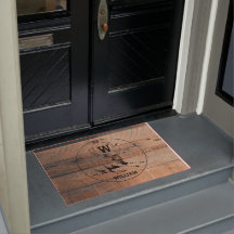 Aangepast bijtend hout, textiel en meer monogram