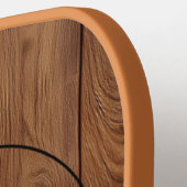 Aangepast bijtend hout, textiel en meer monogram pickleball paddle (Links Detail)