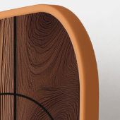 Aangepast bijtend hout, textiel en meer monogram pickleball paddle (Links Detail)