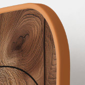 Aangepast bijtend hout, textiel en meer monogram pickleball paddle (Links Detail)