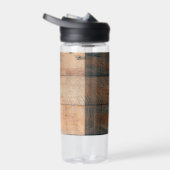 Aangepast bijtend hout, textiel en meer monogram waterfles (Rechts)
