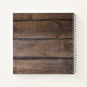 Aangepast bijtend monogrammed het Manuscript van h Notitieboek (Achterkant)