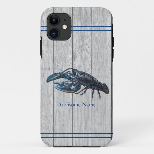 Aangepast bijtend niestisch blauw langkorrelig hou Case-Mate iPhone case (Achterkant)