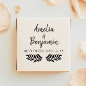 Aangepast bijtende bruidbruinbruidebruinnamen huwe rubberstempel